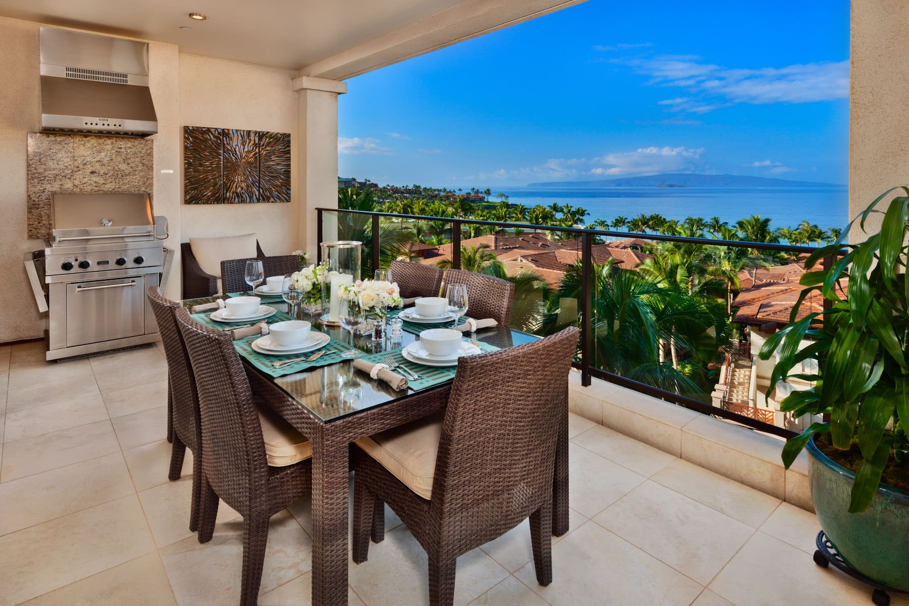 Wailea Beach Villas Sea Breeze. lanai and ocean view