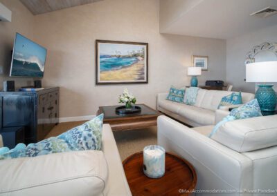 Sunny Surf E301 at Makena Surf Living Room