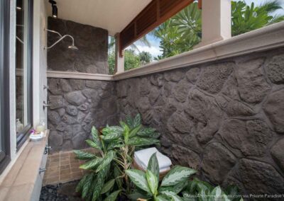 Wailea Beach Villas Serenity House Pool Villa D102 outdoor shower