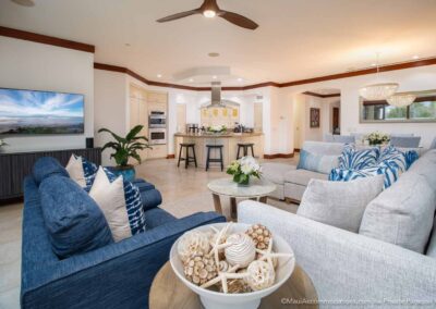 Wailea Beach Villas Serenity House Pool Villa D102 Living Room