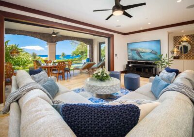 Wailea Beach Villas Solara Luxe Pool Villa D101 living room