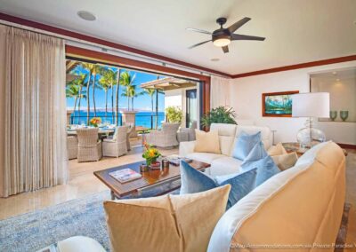 Wailea Beach Villas A201 Royal Ilima Living Room
