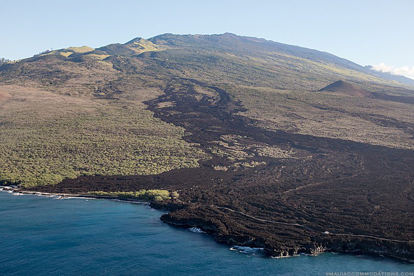 La Perouse Bay looking towards Haleakala on Maui