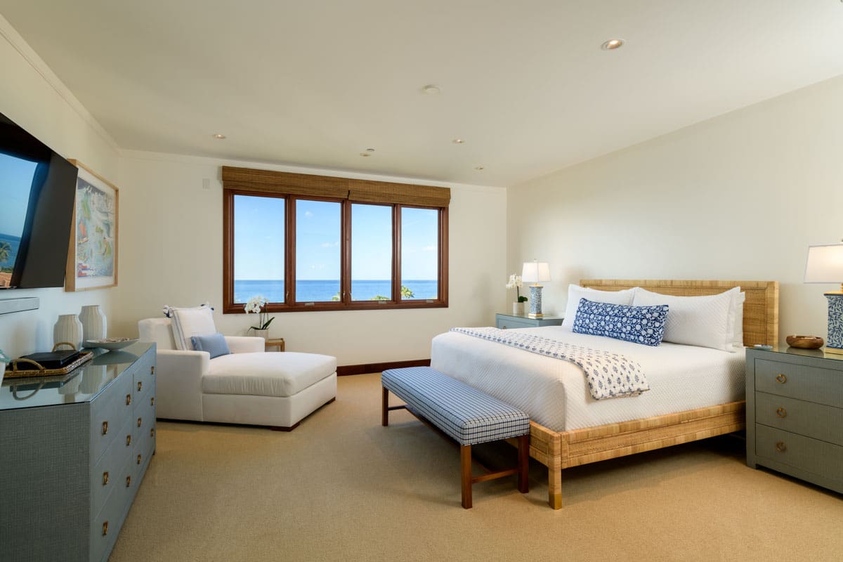 Wailea Beach Villas Blue Ocean Suite H401 master bedroom