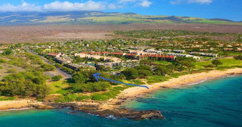 Haleakala Shores B308 aerial view