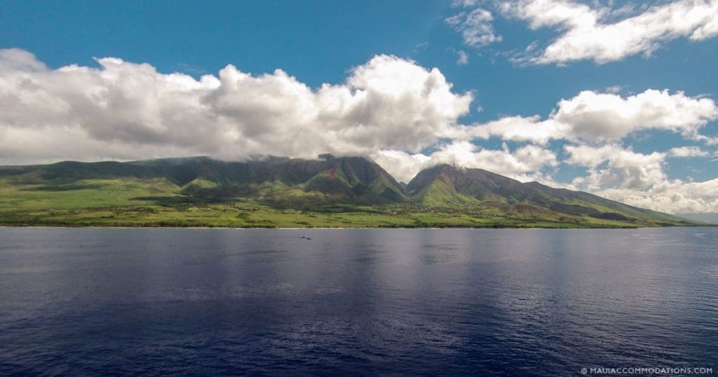 Island of Maui from ocean