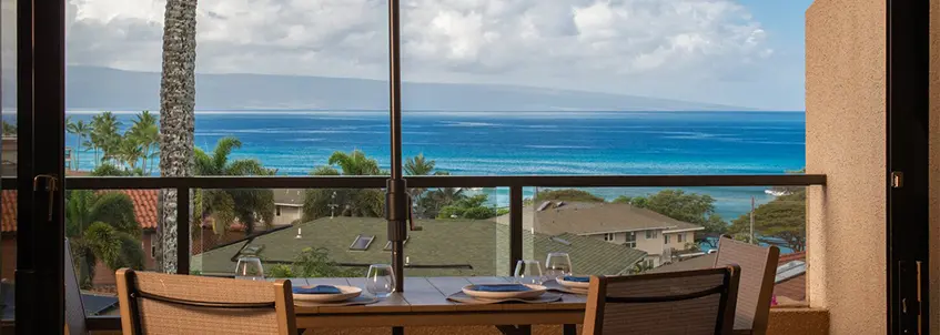 Maui Rainbow Condo E705 Lanai View