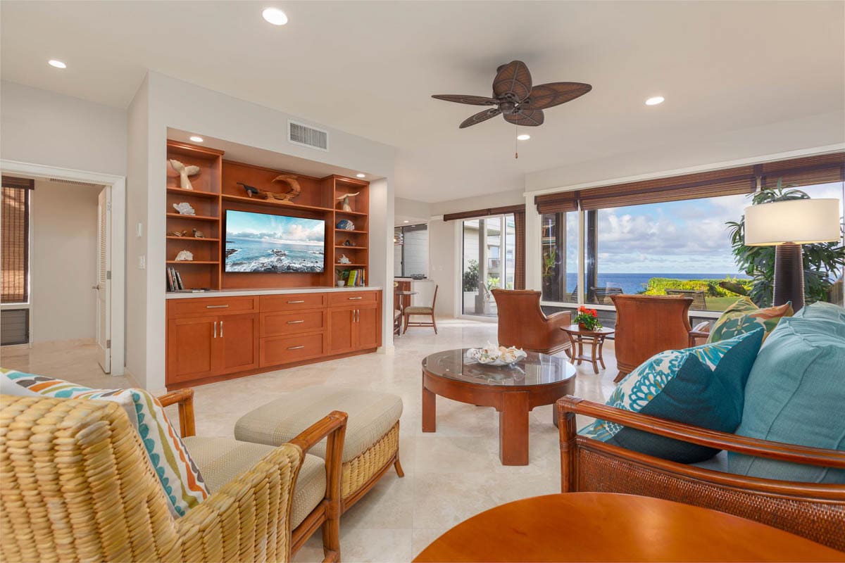 Kapalua Bay Villas 29-G4 Living Room