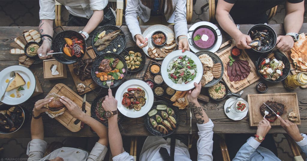 Top Central Maui Restaurants Table