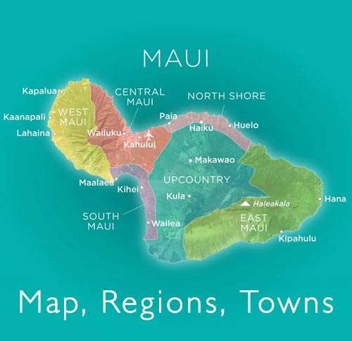 map of Maui