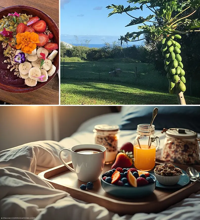 Maui Bed And Breakfast - Fresh Breakfast Maui Bed And Breakfast Fresh Local Food