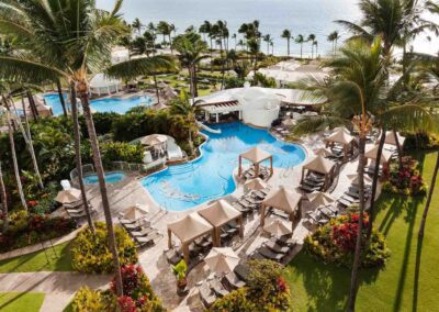 Fairmont Kea Lani View of top pool