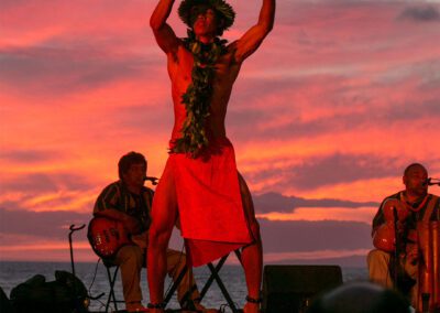 Andaz Luau Maui Red Sunset