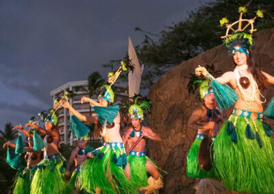 Grand Wailea Luau Hula Green Attire