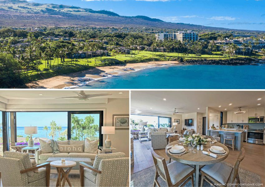Surf Song 203 at Wailea Elua Condos on Beach