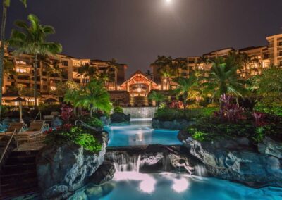 Maui Haven 5201 Montage Kapalua Bay Pools at night