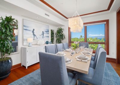 Maui Haven 5201 Montage Kapalua Bay Dining room
