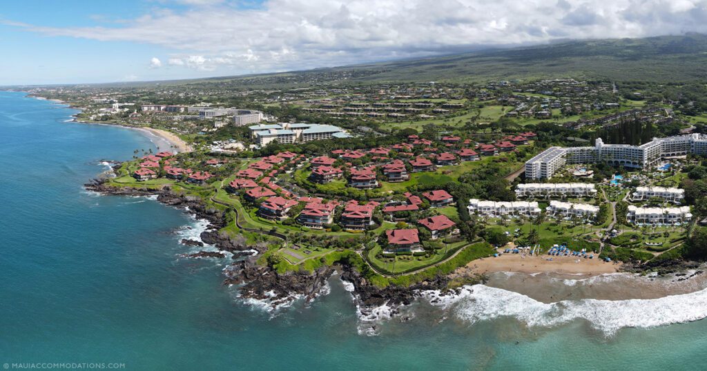 South Maui vs West Maui Aerial Shot