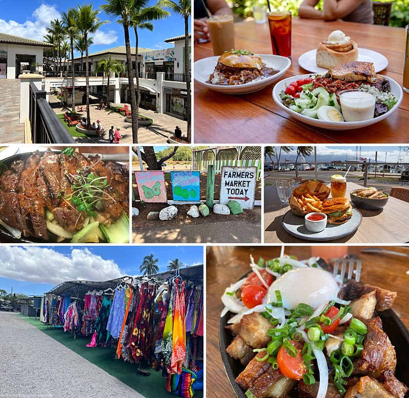 South Maui vs West Maui Food & Shopping