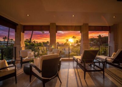 The Palm Coast F202 Wailea Beach Villas lanai