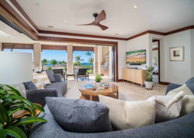 The Palm Coast F202 Wailea Beach Villas Living Room
