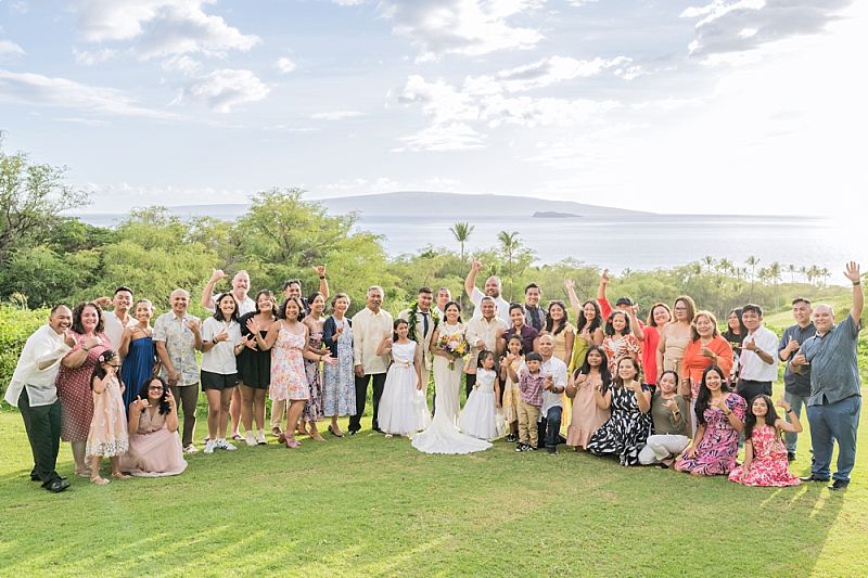 Best Places to Stay on Maui for a Destination Wedding - Group Photo Maui Destination Wedding Group